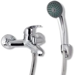 Bath Shower Mixer Tap Kit Chrome VidaXL