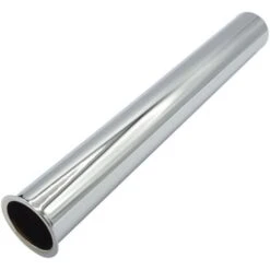 Straight Pipe With Collar 32mm Drain Waste Trap Chrome Replacement 250mm Long