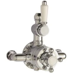 Nuie Victorian Exposed Shower Valve Dual Handle - Chrome