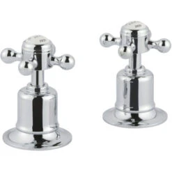 JTP Grosvenor Cross Panel Valves Pair - Chrome