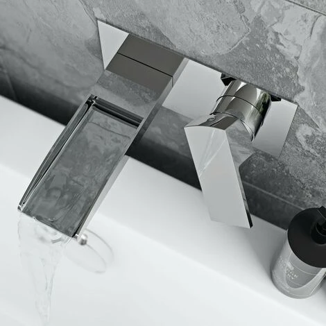 Mode Cooper Waterfall Wall Mounted Bath Mixer Tap - Image 4
