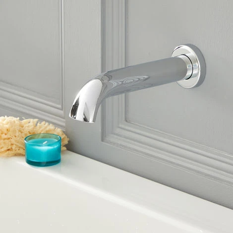 Milano Elizabeth - Traditional Wall Mounted Bath Filler Spout - Chrome - Image 2