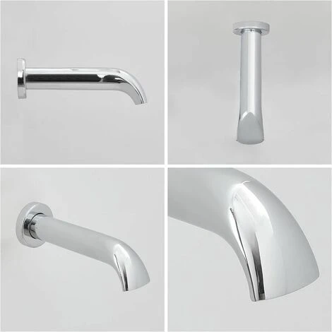 Milano Elizabeth - Traditional Wall Mounted Bath Filler Spout - Chrome - Image 4