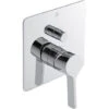 JTP Curve Concealed Shower Valve Single Handle With Diverter - Chrome