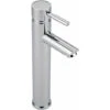 Milano Mirage - Modern Bathroom High Rise Mono Basin Mixer Tap With Lever Handle - Chrome
