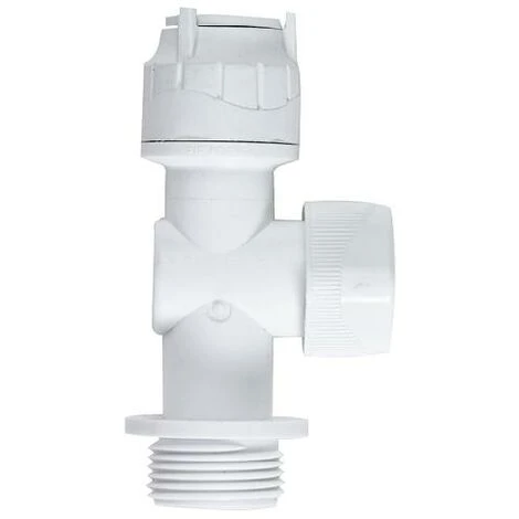 Oracstar PolyFit 15mm X 3/4" White Application Valve Plumbing Fitting
