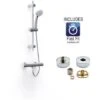 Inta Trade Tec Thermostatic Mixer Shower Valve Adjustable Riser Rail TR10032CP
