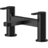 Nuie Arvan Pillar Mounted Bath Filler Tap - Matt Black