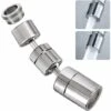 1080 ° Swivel Faucet Aerator, 4-Layer Net Dual Joint Head Nozzle Filter, 2 Modes Adjustable Wide Angle Head Aerator Faucet For Bathroom Kitchen SOEKAVIA