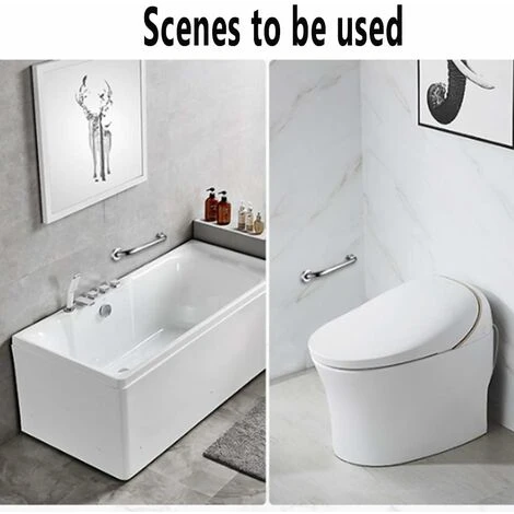 Bathroom Grab Bars Bathroom Bathtub Handle Stainless Steel Senior Bathtub Handle Shower Handle Handrail Safety Bars For Seniors SOEKAVIA - Image 5