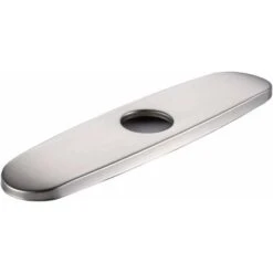 LITZEE Round 10" Kitchen Sink Faucet Hole Cover Deck Plate Stainless Steel Brushed Nickel Suitable For Covering Unused Holes