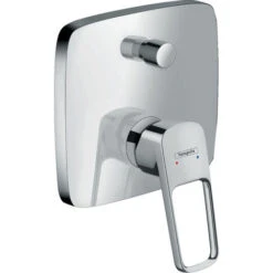 Hansgrohe Logis Loop Cover Set For Concealed 2-outlet Bath/shower Mixer Chrome (71264000) (71264000)