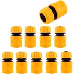 LangRay Pack Of 10 Quick Couplings - 1/2 "- For Hose - To Connect Garden Devices - 10 Pieces