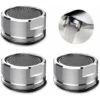 3 Pack 24mm Faucet Aerators, Replacement Part, Threaded Brass Male Spout With Gasket, Polished Chrome