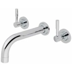 Eastbrook Leith Wall Mounted Basin Mixer Tap - Chrome - 79.0022