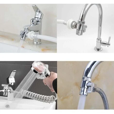 Chrome Adapter Two-Way Diverter For Kitchen And Bathroom Taps - Image 3