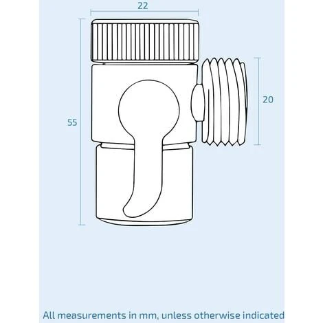 Chrome Adapter Two-Way Diverter For Kitchen And Bathroom Taps - Image 4