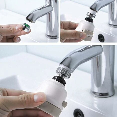 Water Saving Filter Nozzle,360 Degree Movable Kitchen Faucet Head,3 Modes Adjustable Shower Head Filter Sprayer For Kitchen Bathroom - Image 4