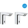 Grohe Bau Cosmopolitan E Set Of 2 Infra-red Electronic Basin Taps 1/2″, Chrome (36452000-DUO)