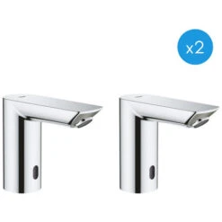 Grohe Bau Cosmopolitan E Set Of 2 Infra-red Electronic Basin Taps 1/2″, Chrome (36452000-DUO)