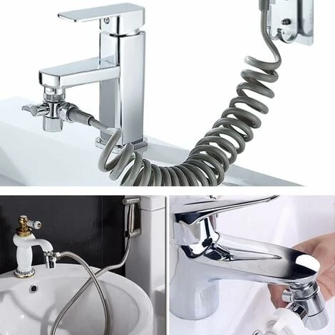 Diverter Valve Shower Attachment,Diverter Valve,Alloy Shower Faucet 2 Way Diverter Valve,Brass Diverter Valvefor Kitchen Sink Faucet Or Bathroom - Image 5