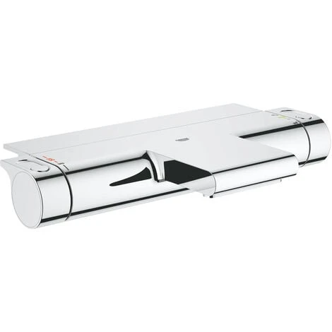 Grohe Grohtherm 2000 Thermostatic Bath/shower Mixer Set + 1 Jet Hand Shower + Hose And Wall Bracket, Chrome (34467001-Euphoria) - Image 2