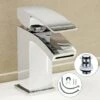 ARC Cloakroom Basin Mixer Tap Chrome Basin Sink Mono Bathroom + Fixings + Waste