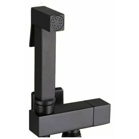 Toilet Sprayer Kit, Black Brass Hand Held Bidet Sprayer Bidet Sprayer Wall Mounted Toilet Sprayer Complete Kit For Bathroom Cleaning, Personal Hygiene, G1/2