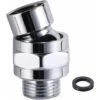 Connect To Shower Arm Shower Connector Swivel Adapter Adjustable Shower Arm Head Angle Ball Joint In G1/2 Chrome Brass