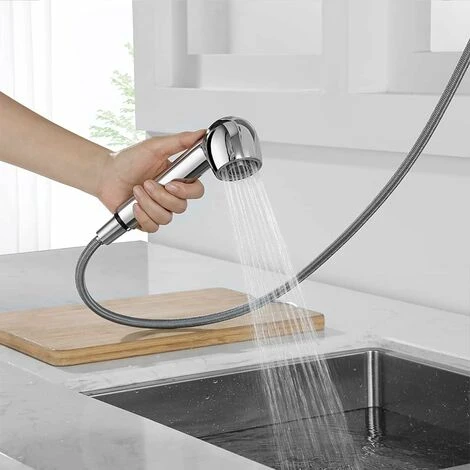 Kitchen Faucet Sprayer 2 Jets Shower Head Replacement Sprayer For Kitchen Mixer Tap, Chrome - Image 2