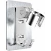 Shower Bracket, No Need To Drill Holes To Install Strong Glue With Screw Mounting Holes, The Bracket Can Be Adjusted 90 Degrees, Strong Adhesion, Waterproof