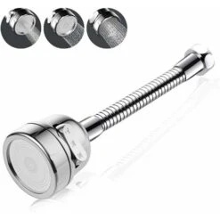 Water-saving Rotating Kitchen Faucet Kitchen Faucet Extension/360 Degree Water-saving Rotating Nozzle Filter/3 Water Outlet Methods/increasing Water Pressure