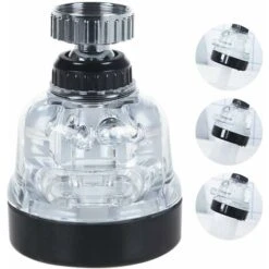 Water Faucet Aerator Can Rotate 360 ​​degrees/pressure Bubbler/water-saving Sieve/three Water Modes