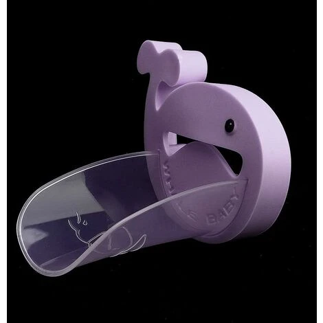 Eco-Friendly Cute Faucet Extender, 3 Colors Baby Faucet Extender, Kids Baby Toddler Kids Hand Wash Faucet Accessory(purple) - Image 2