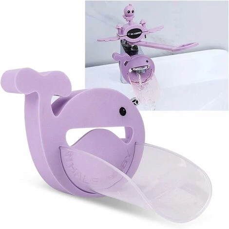 Eco-Friendly Cute Faucet Extender, 3 Colors Baby Faucet Extender, Kids Baby Toddler Kids Hand Wash Faucet Accessory(purple) - Image 4