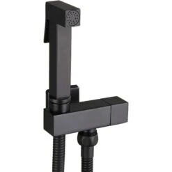 Toilet Spray Kit, Black Brass Hand Held Bidet Sprayer Bidet Sprayer Wall Mounted Toilet Sprayer Complete Kit G1/2