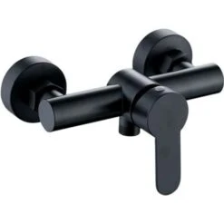 Single Lever Bathtub-Shower Mixer Bath Tap Set Shower Faucets Bathroom Faucet Integrated Check Valve Black Hot And Cold Water Mixer Valve