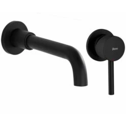 Concealed Basin Faucet Rea Lungo Long Black + Box