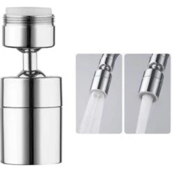 Faucet Aerator 360 Degrees Swivel Faucet Spray Aerator Kitchen Tap Water Saving Nozzle Sprayer Big Angle Bathroom Basin Dual-function Lengthen Extender,model: Type 2