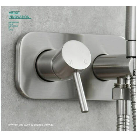 Toilet Spray Kit,Toilet Bidet Sprayer, Bidet Shower Sprayer Kit Brass Mixer Tap Wall Mounted Silver - Image 3