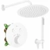 Concealed Thermostatic Shower Set Rea Lungo Miler White + Box