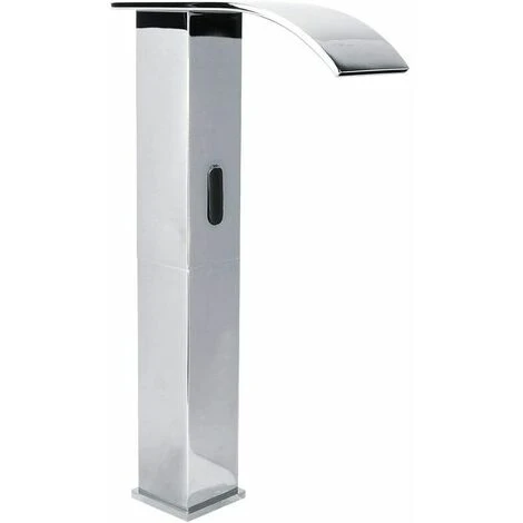 G1/2 Auto Sensor Touchless Bathroom Sink Faucet, Kitchen Bathroom Waterfall Infrared Sensor Faucet