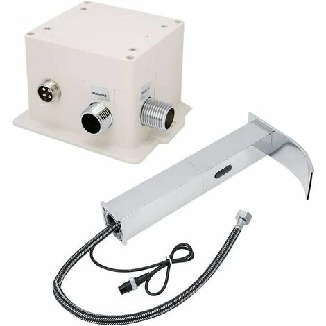 G1/2 Auto Sensor Touchless Bathroom Sink Faucet, Kitchen Bathroom Waterfall Infrared Sensor Faucet - Image 4