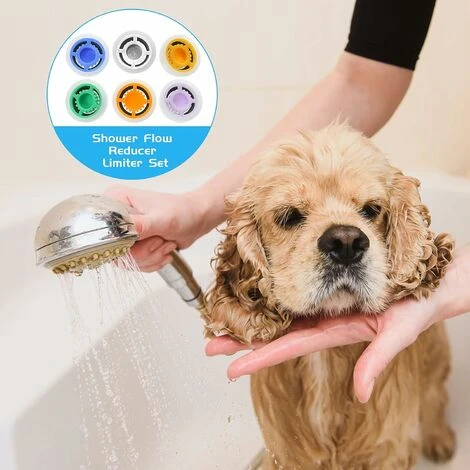 7 Shower Water Flow Saver Adapter Set With Flow Restrictor 1/2 Inch Flow Restrictor 1.2/ 1.5/ 1.8/ 2/ 2.2/ 2 Flow Control Valve .5GPM - Image 5