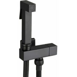 Toilet Spray Kit, Black Brass Hand Held Bidet Sprayer Bidet Sprayer Wall Mounted Toilet Spray Complete Kit, Personal Hygiene, G1/2