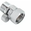 DENUOTOP Shower Head Shut-Off Flow Control Shut-off Valve Brass Flow Faucet Universal Replacement Part
