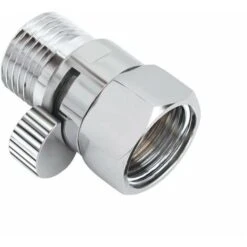 DENUOTOP Shower Head Shut-Off Flow Control Shut-off Valve Brass Flow Faucet Universal Replacement Part