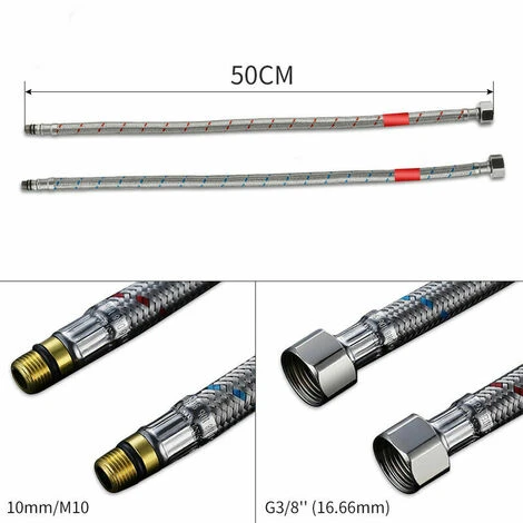 Flexible Hose Connector For One-piece Kitchen Mixer Flexible Stainless Steel Sanitary Flexible Kitchen Faucet - Image 2