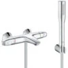 Grohe Bath/shower Set Grohtherm 1000 Thermostatic Mixer + Euphoria Cosmopolitan 1 Jet Stick Shower, Chrome (34155003-Euphoria)