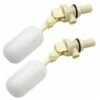 Pack Float Valve For Automatically Filling Dog Waterers, Automatic Filling 1/2 Small Float Valve/Miniature Plastic Float Valve